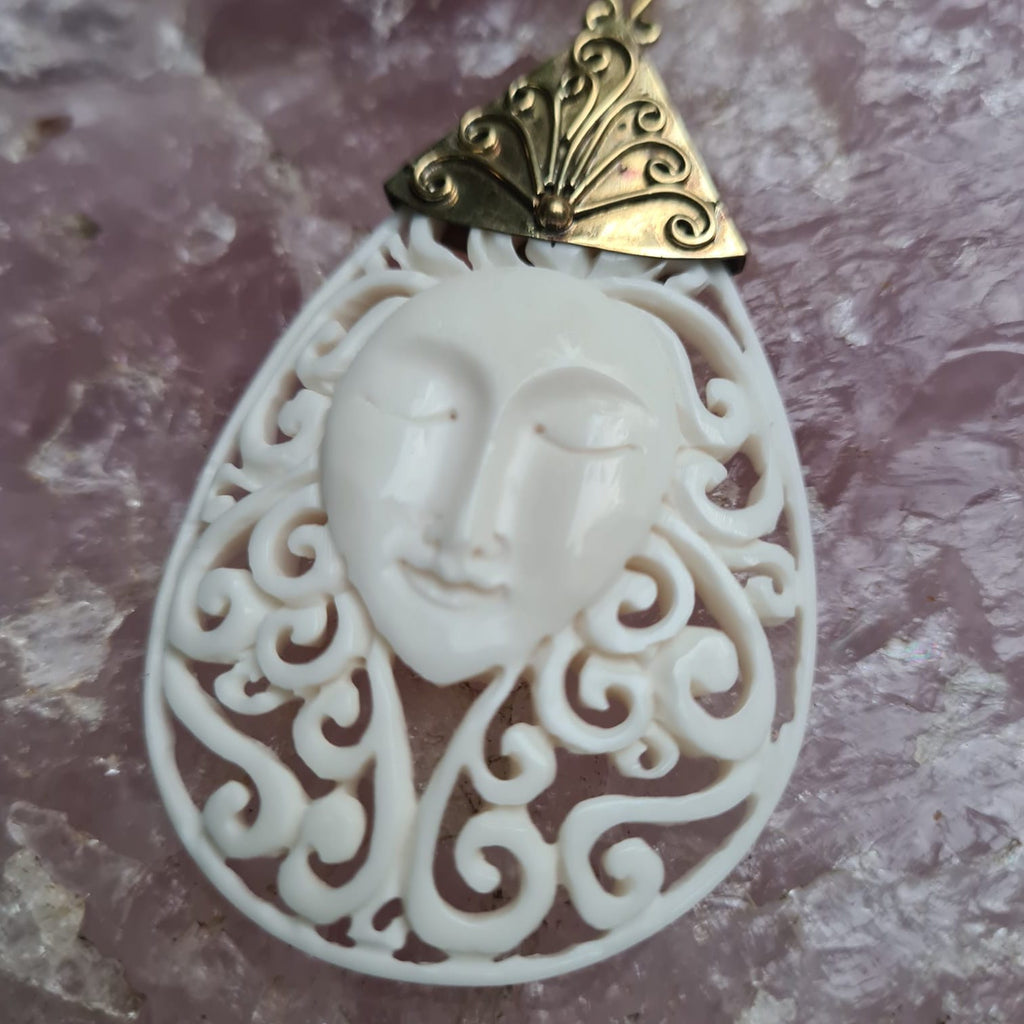 Green Forest Goddess Pendant - FeatherTribe