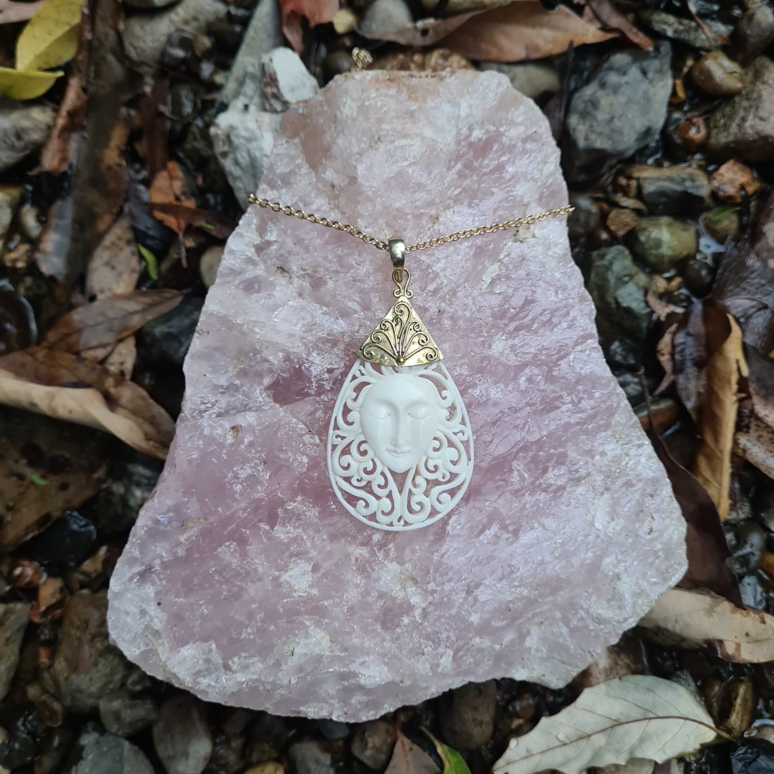 Green Forest Goddess Pendant - FeatherTribe