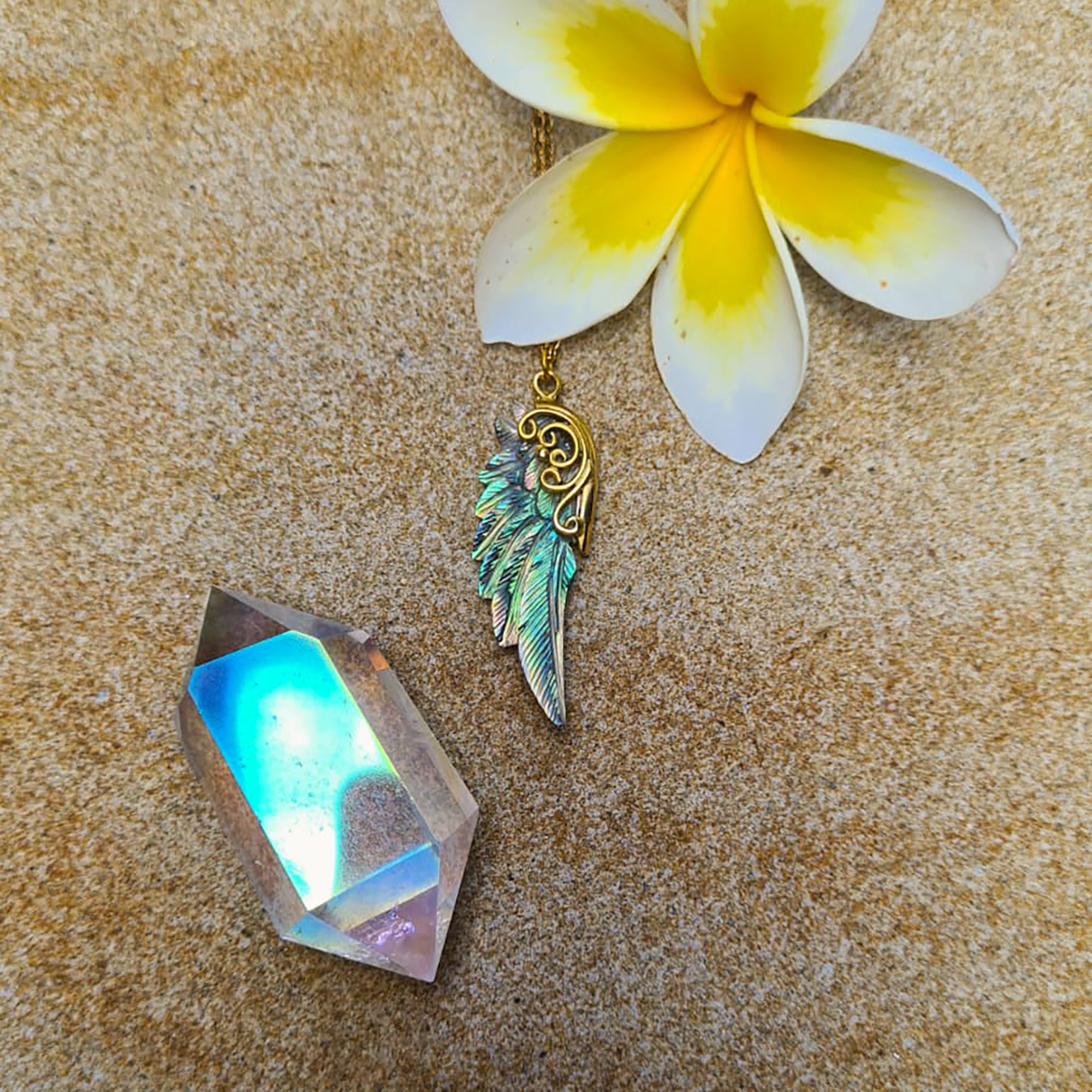 Mini Archangel Michael Wing Pendant - FeatherTribe