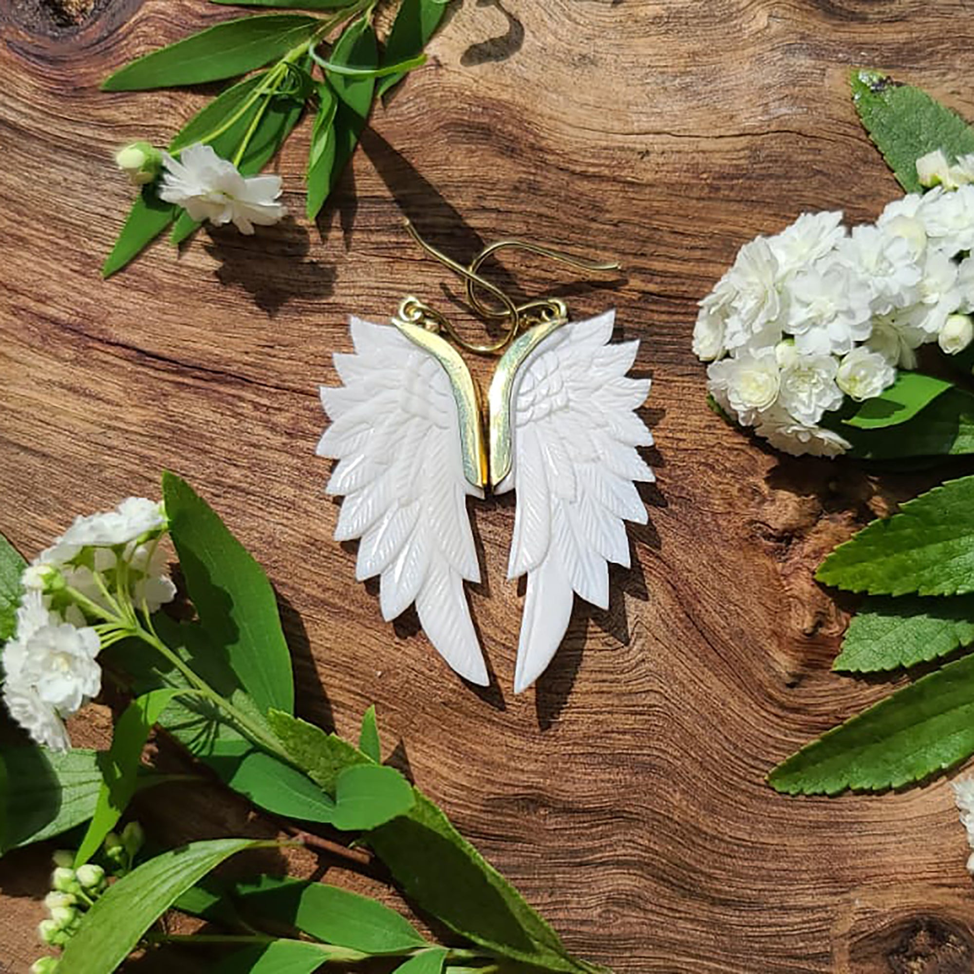 Mini Bone SuperWing Earrings - FeatherTribe