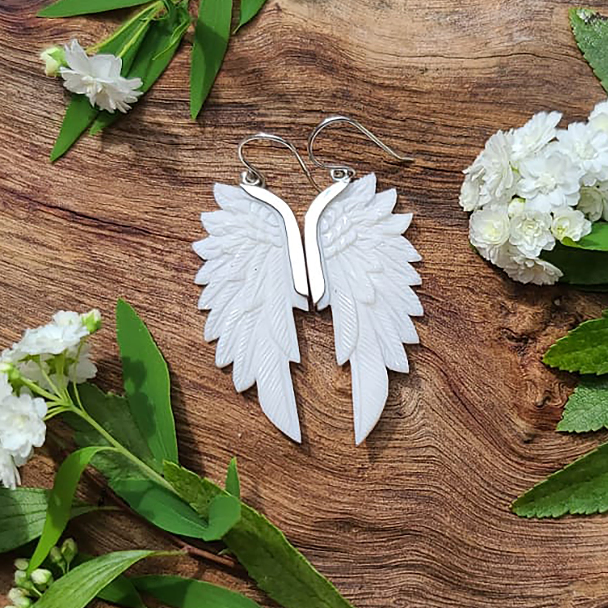 Mini Bone SuperWing Earrings - FeatherTribe