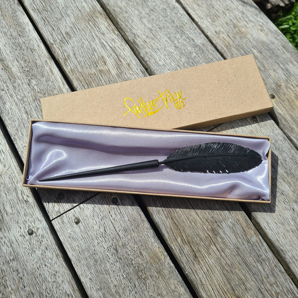 Raven Feather Hair Stick - FeatherTribe
