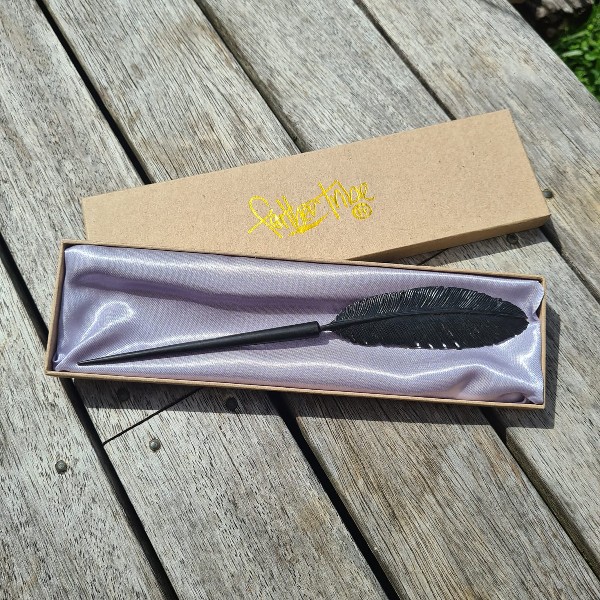 Raven Feather Hair Stick - FeatherTribe