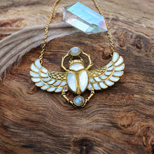 Load image into Gallery viewer, Cleopatra Scarab Necklace - FeatherTribe
