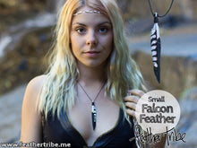 Load image into Gallery viewer, Small Falcon Feather Necklace - FeatherTribe
