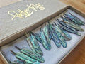 WHOLESALE 20 x Super Mini Abalone Flight Feather - FeatherTribe