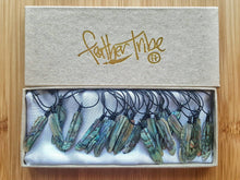 Load image into Gallery viewer, WHOLESALE 20 x Super Mini Abalone Flight Feather - FeatherTribe
