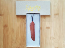 Load image into Gallery viewer, WHOLESALE 10 x Medium Rosewood Flight Feather Pendant - FeatherTribe
