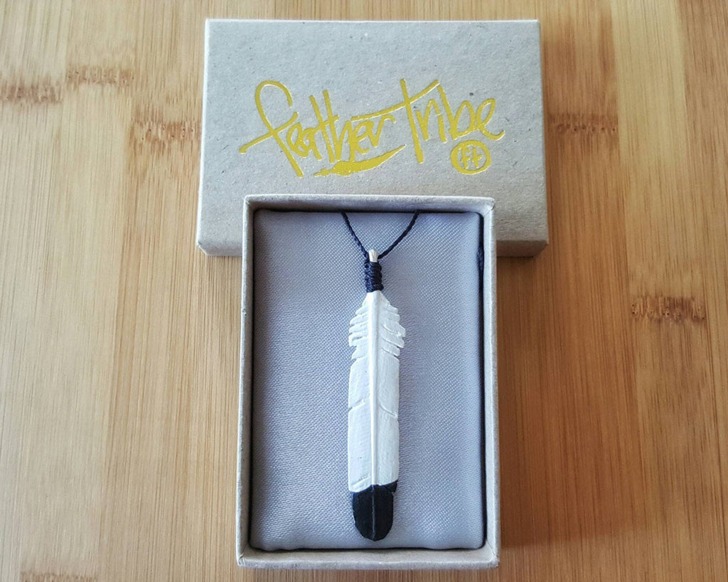 Small Bald Eagle Feather Necklace - FeatherTribe