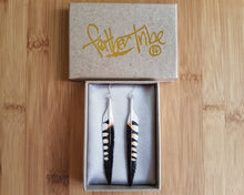 Load image into Gallery viewer, Falcon Feather Earrings - FeatherTribe
