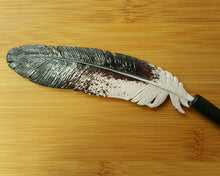 Load image into Gallery viewer, Wedge Tail Eagle Feather Hair Stick - FeatherTribe
