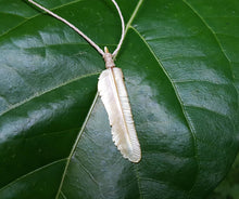 Load image into Gallery viewer, Super Mini Golden Pearl Flight Feather Necklace - FeatherTribe
