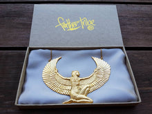 Load image into Gallery viewer, Large 24ct Gold Dipped Isis Goddess Necklace - FeatherTribe
