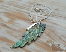 Load image into Gallery viewer, Mini Abalone SuperWing Necklace - FeatherTribe
