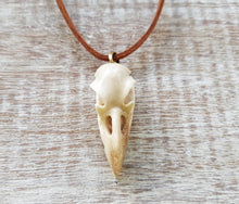 Load image into Gallery viewer, WHOLESALE LOT 10 PCS Bald Eagle Skull Replica Pendant - 50% discount Hand Carved Naturally Shed Antler with Brass Bale - Bird skull necklace - FeatherTribe
