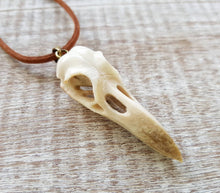 Load image into Gallery viewer, Raven Skull Replica Necklace - FeatherTribe
