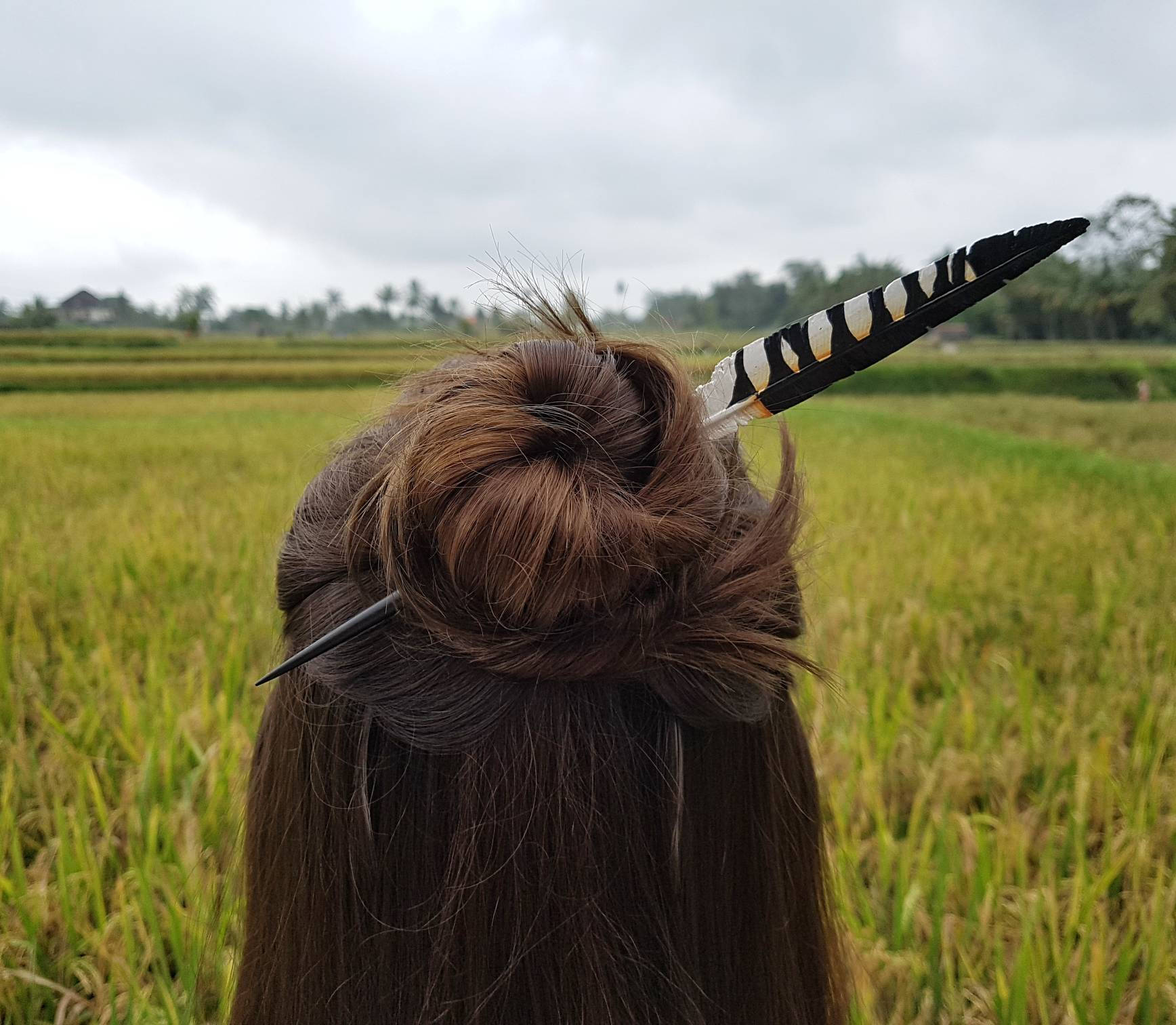Falcon Feather Hair Stick - FeatherTribe