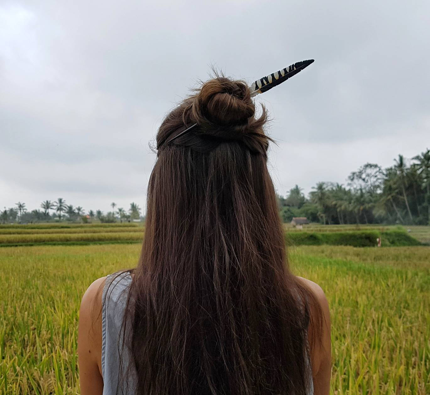 Falcon Feather Hair Stick - FeatherTribe