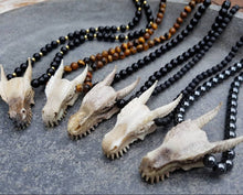 Load image into Gallery viewer, Dragon Skull Necklace with Premium Beads - FeatherTribe
