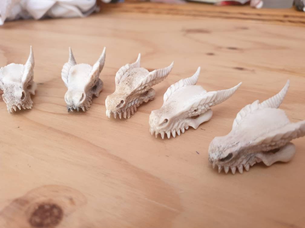 WHOLESALE 10 x Dragon Skull Pendants - FeatherTribe
