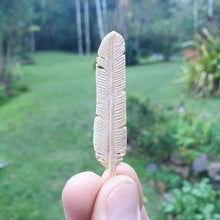 Load image into Gallery viewer, Small Sandalwood Flight Feather - FeatherTribe
