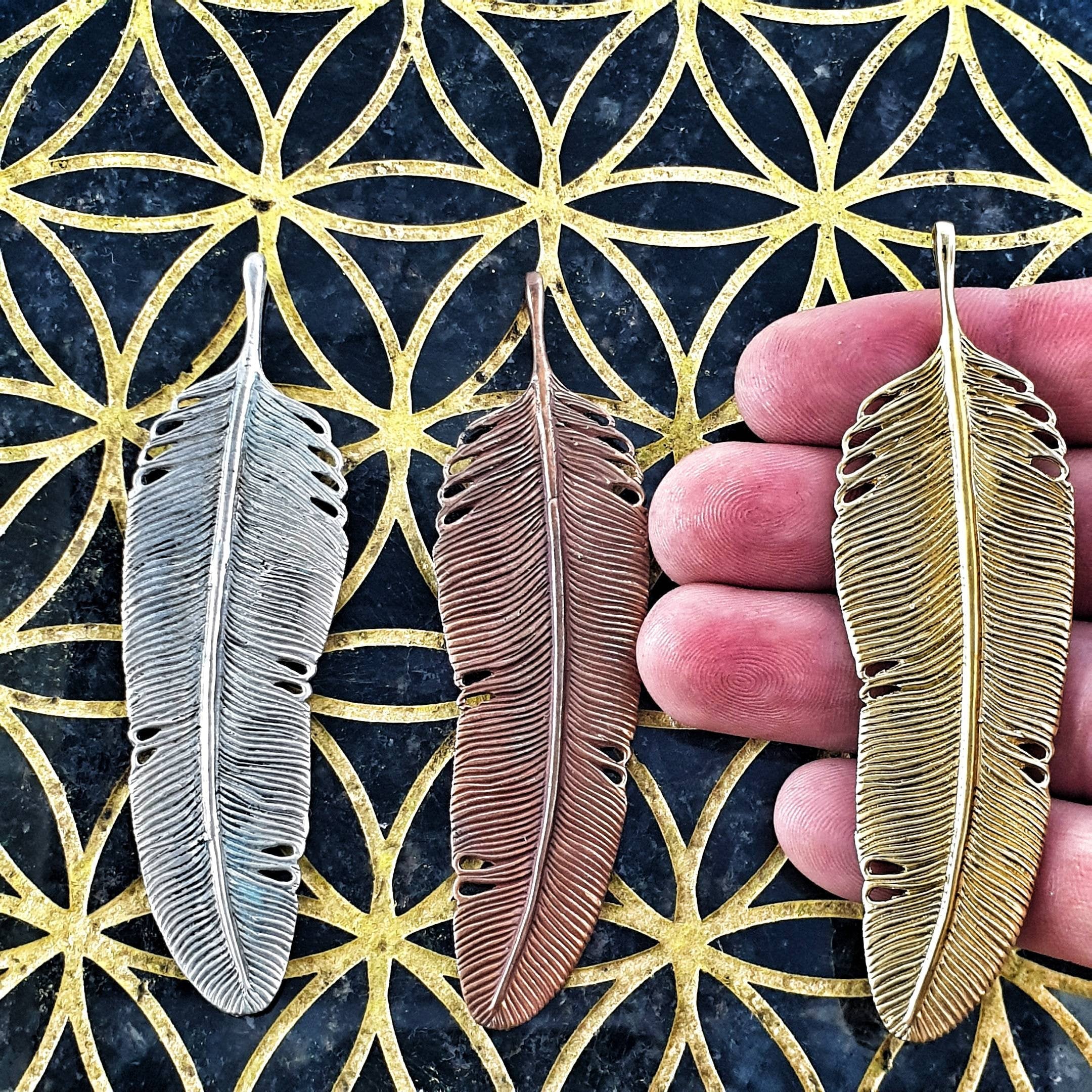 Medium Feather Necklace - FeatherTribe