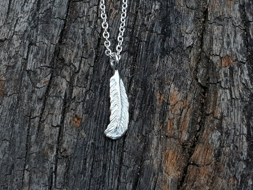 Tiny Feather Necklace - FeatherTribe