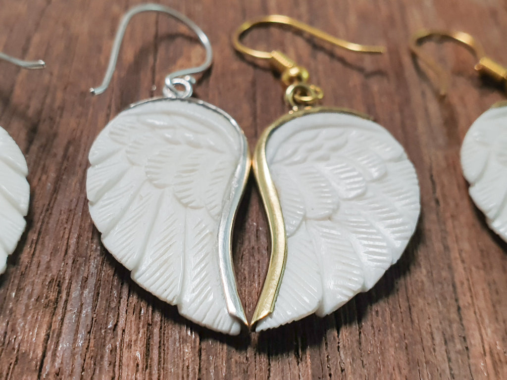Mini Angel Wing Earrings - FeatherTribe