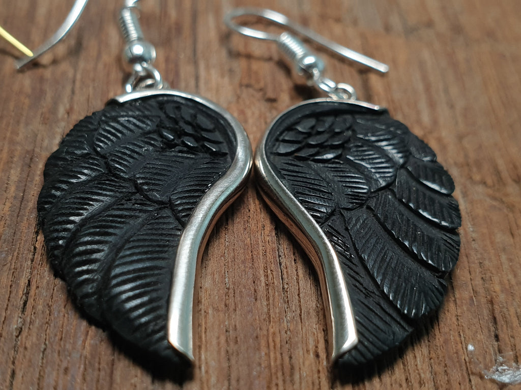 Mini Angel Wing Earrings - FeatherTribe