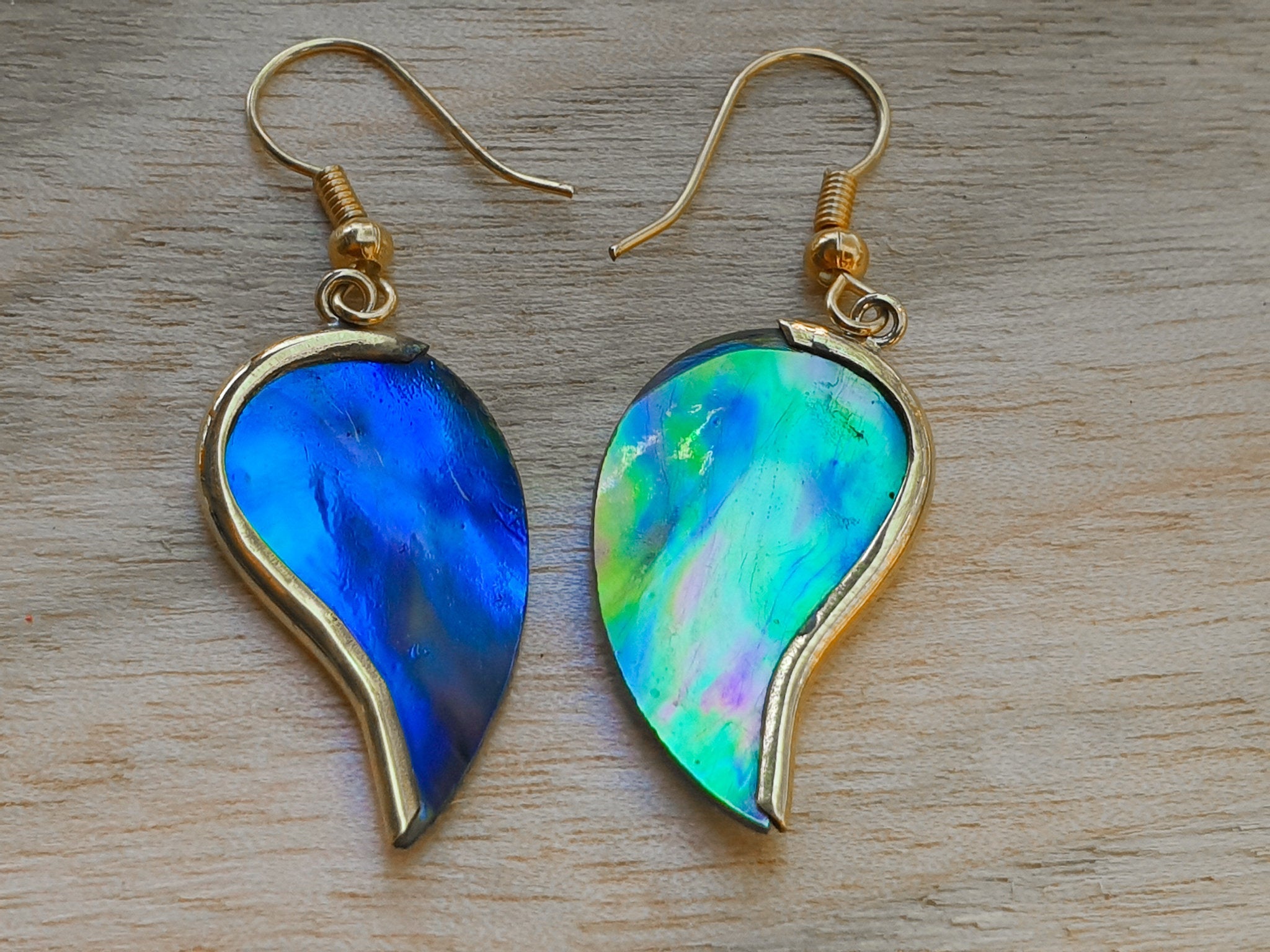 Abalone Mini Angel Wing Earrings - FeatherTribe