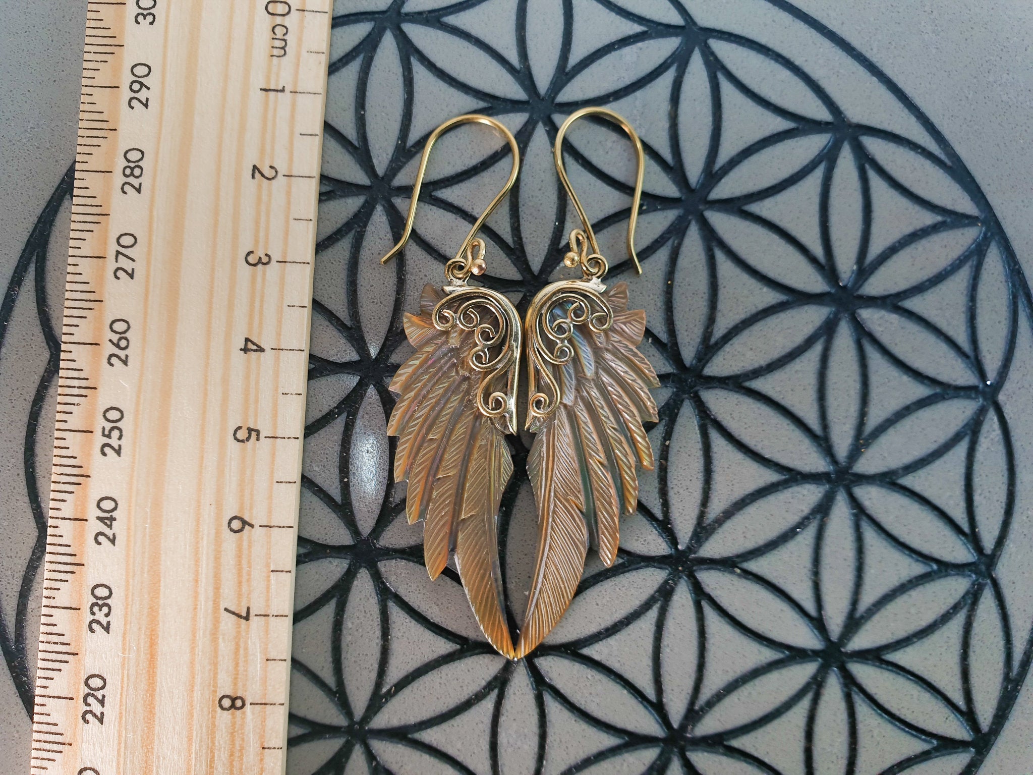 Mini Archangel Michael Wing Earrings - FeatherTribe