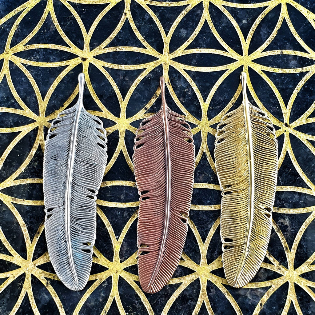 Medium Feather Necklace - FeatherTribe