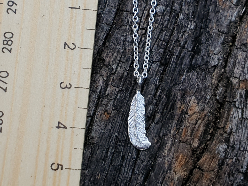 Tiny Feather Necklace - FeatherTribe