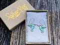 Abalone Hummingbird Earrings - FeatherTribe