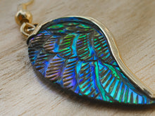 Load image into Gallery viewer, Abalone Mini Angel Wing Earrings - FeatherTribe
