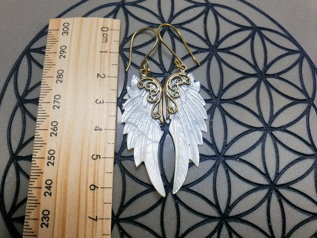 Mini Archangel Michael Wing Earrings - FeatherTribe