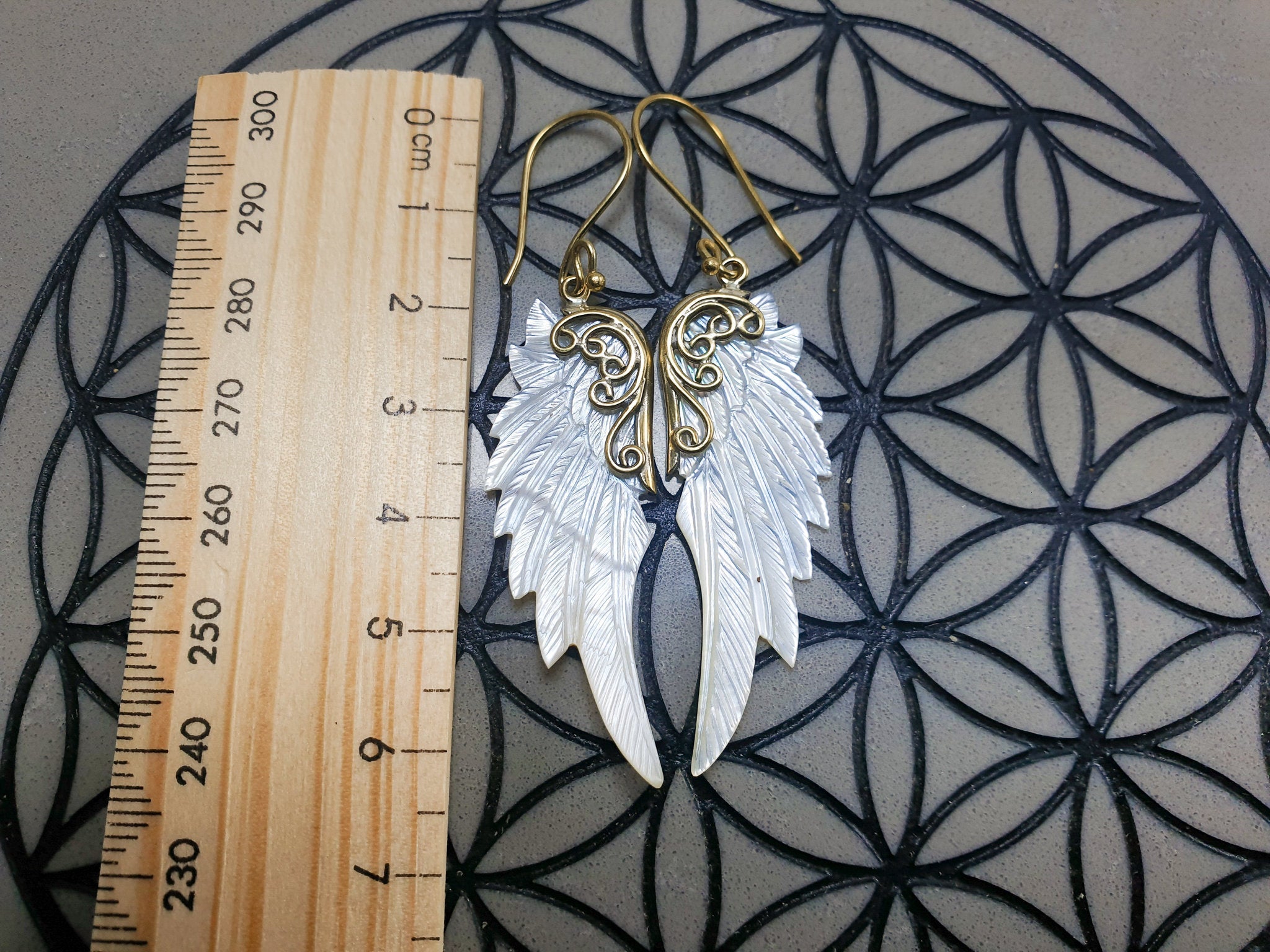 Mini Archangel Michael Wing Earrings - FeatherTribe