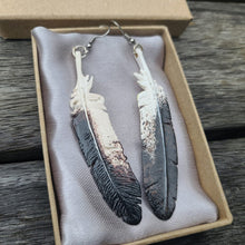 Load image into Gallery viewer, Wedge Tail Eagle Feather Earrings - FeatherTribe
