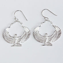 Load image into Gallery viewer, Silver Dipped Isis Goddess Earrings - FeatherTribe
