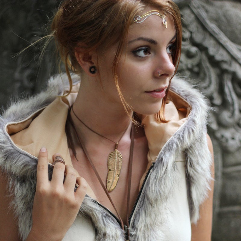 Medium Feather Necklace - FeatherTribe