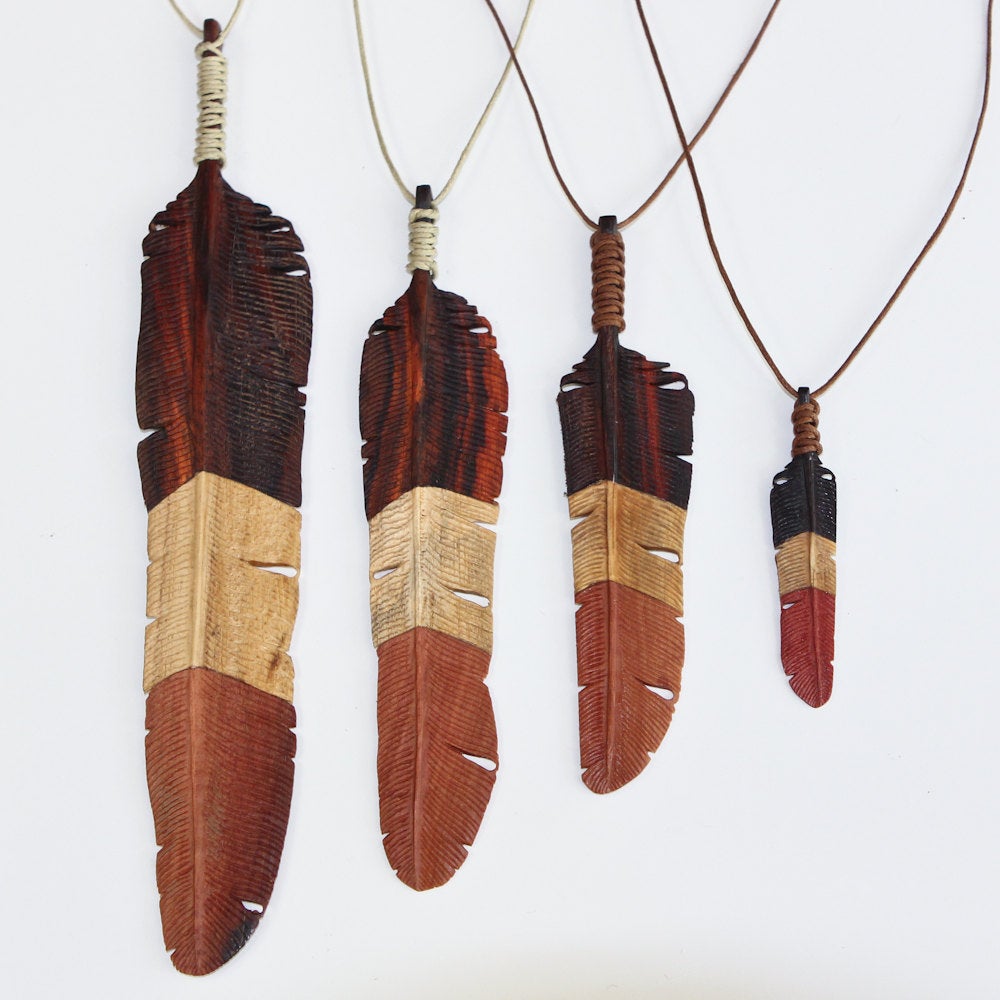 Small Triple-Coloured Flight Feather - FeatherTribe