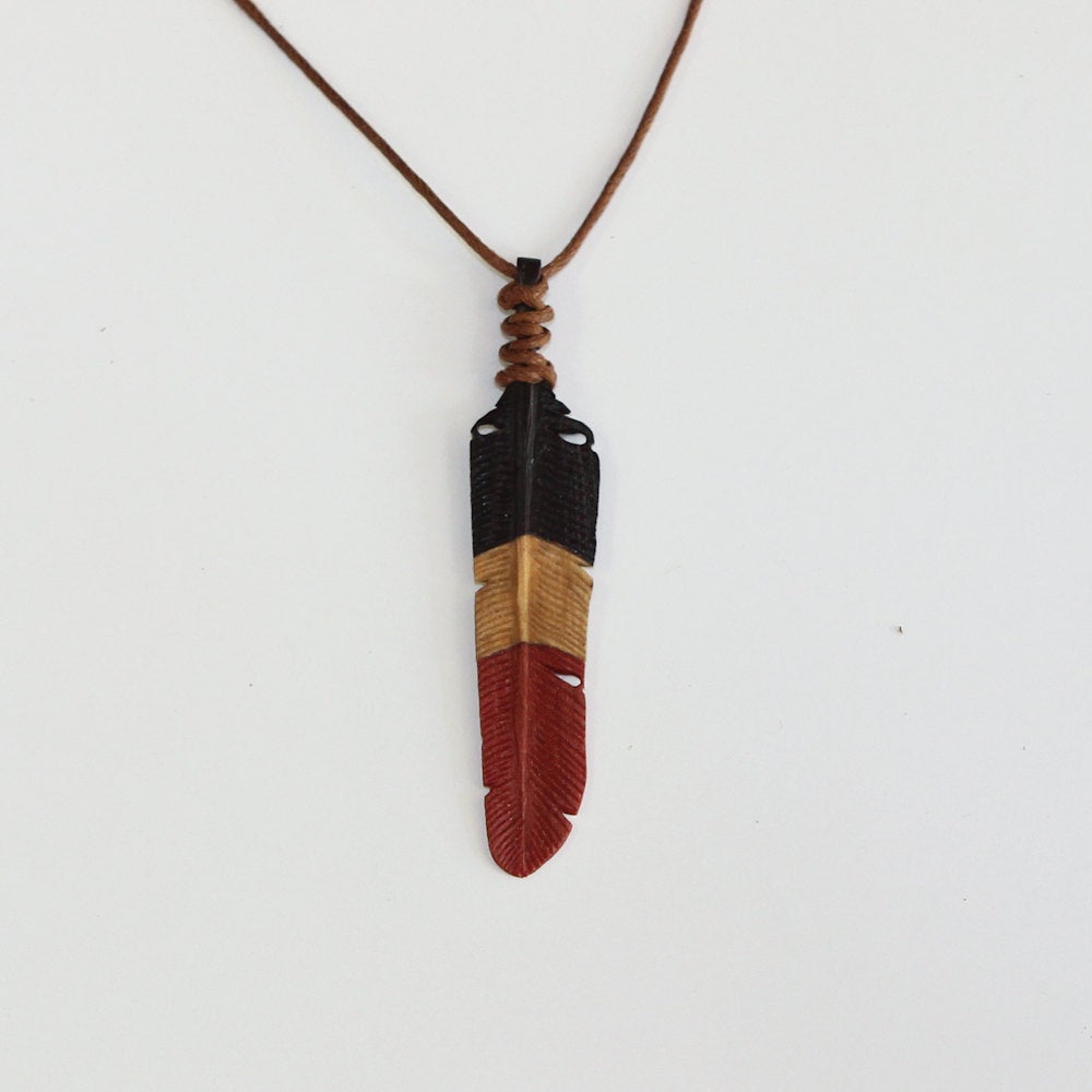 Small Triple-Coloured Flight Feather - FeatherTribe