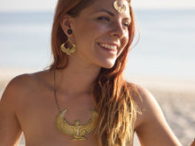 Load image into Gallery viewer, Large 24ct Gold Dipped Isis Goddess Necklace - FeatherTribe

