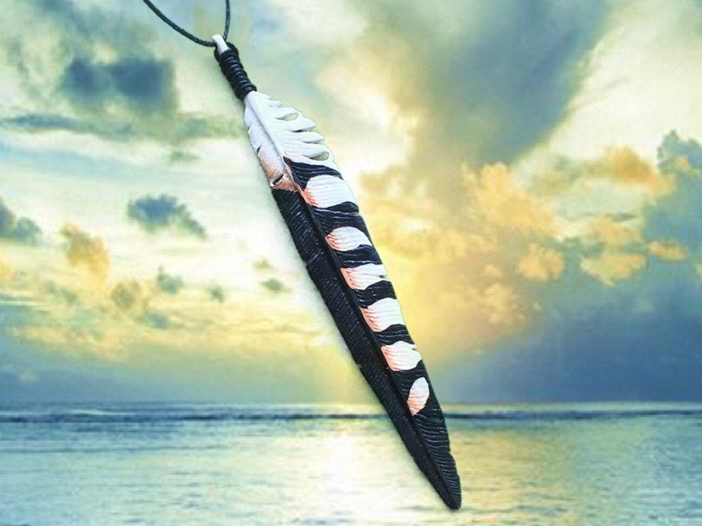 Falcon Feather Necklace - FeatherTribe