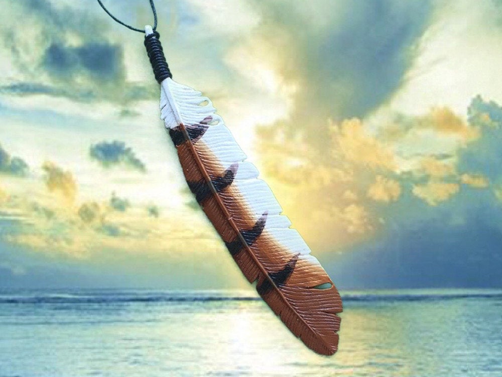 Owl Feather Necklace - FeatherTribe