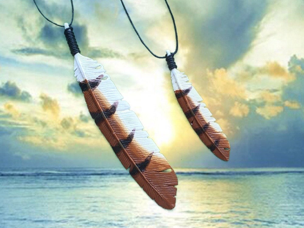 Owl Feather Necklace - FeatherTribe