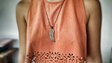 Load image into Gallery viewer, Golden Pearl Kartika Feather Necklace - FeatherTribe
