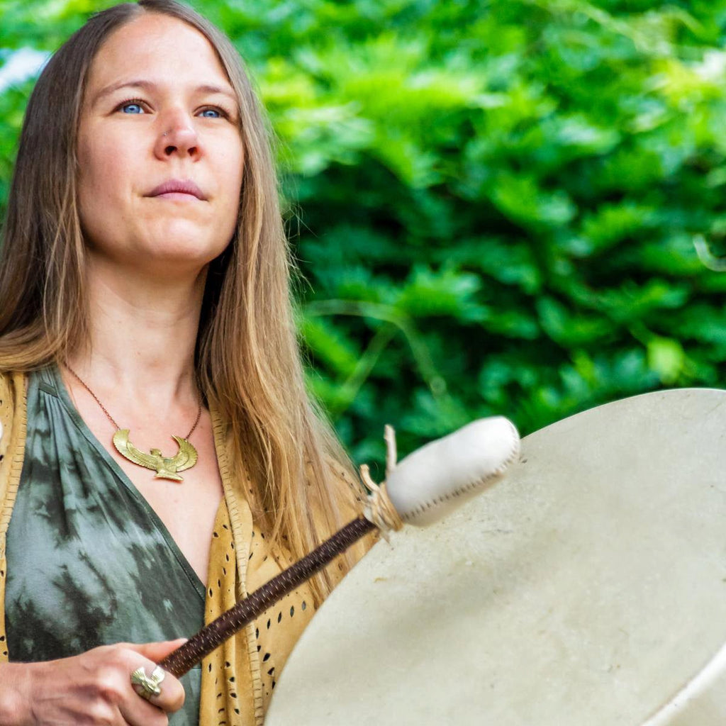 Medium Brass Isis Goddess Necklace - FeatherTribe