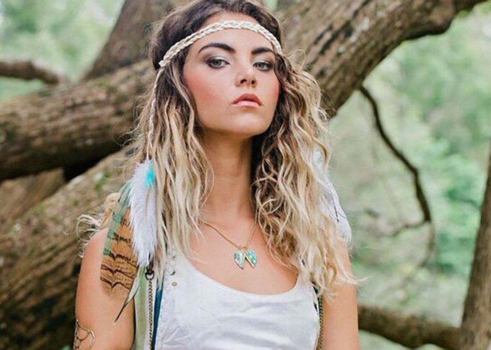 Abalone Mini Angel Wings Necklace - FeatherTribe