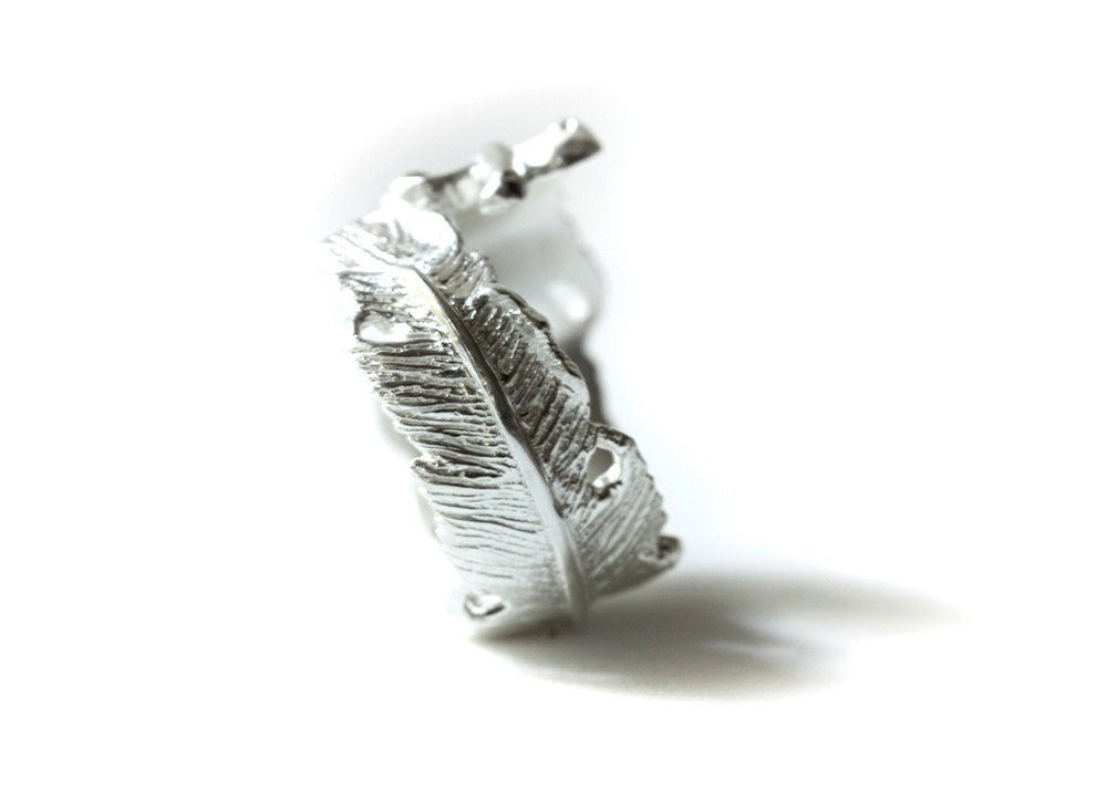Moonstone Feather Ring - FeatherTribe